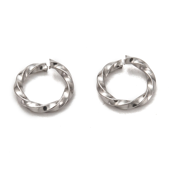 304 gedrehte Biegeringe aus Edelstahl, offene Ringe springen