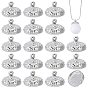 20Pcs Autumn Theme Zinc Alloy Pendants, Acorn Head