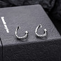 304 Stainless Steel Octopus Tentacle Stud Earrings for Men