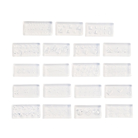 DIY Silicone Nail Art Molds, for DIY UV Resin, Epoxy Resin Nail Art Decoration Accessories