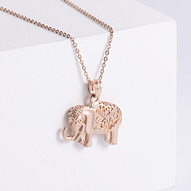 Винтажные африканские слоны из нержавеющей стали подвески ожерелья для женщин