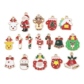 Рождественские эмали сплава подвески, золотой свет