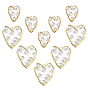 10 шт. 2 стили подвески из сплава и пластика с жемчугом, сердце прелести