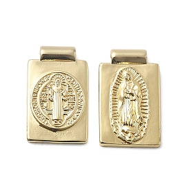 Латунные подвески, прямоугольник амулеты, без кадмия и без свинца, стойки покрытие, долговечный