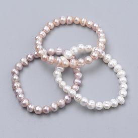 Bracelets perle stretch, bracelets perlés, pomme de terre