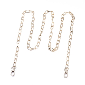 Sangles de sac de chaînes de trombone en aluminium, chaînes de portefeuille, fermoirs alliage pivotantes, pour accessoires de sac à bandoulière de rechange