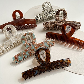 Заколки для волос в форме когтей из ацетата целлюлозы, аксессуары для волос для женщин и девочек