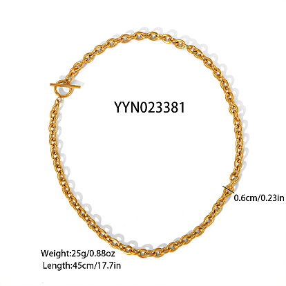 Ожерелья из нержавеющей стали для женщин, золотые