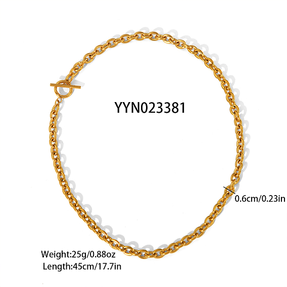 Ожерелья из нержавеющей стали для женщин, золотые