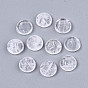 Natural Quartz Crystal Cabochons, Flat Round