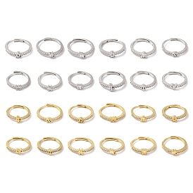 Стойка с покрытием из латуни, прозрачные регулируемые кольца созвездия кубического циркония для женщин, без кадмия и без свинца, долговечный