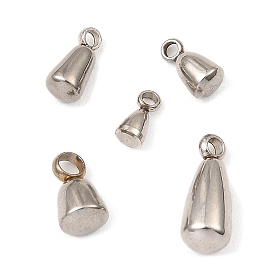 304 Stainless Steel Charms, Chain Extender Drop, Teardrop Charm