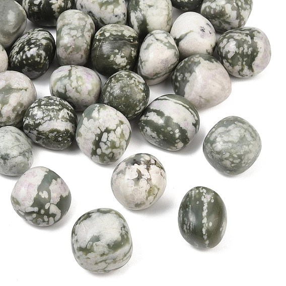Cuentas de jade naturales de la paz, piedra caída, pepitas, sin agujero / sin perforar, Gemas para rellenar jarrones/sin perforar, gemas de relleno de jarrones