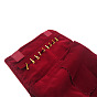 Velvet Jewelry Storage Bags, Portable Travel Jewelry Roll for Earrings, Bracelets, Necklaces Packaging, Rectangle
