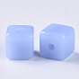 Imitation Jelly Acrylic Beads, Cube