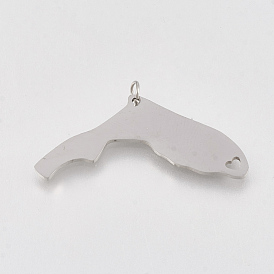 201 Stainless Steel Pendants, Map of Florida