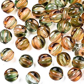 Двухцветный прозрачный баллончик с акриловой краской, для именных браслетов и изготовления ювелирных изделий, круглые