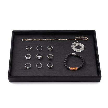 Деревянный ювелирных подарочных коробок, покрыты тканью