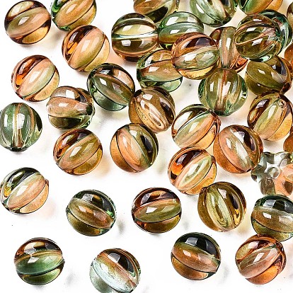 Двухцветный прозрачный баллончик с акриловой краской, для именных браслетов и изготовления ювелирных изделий, круглые