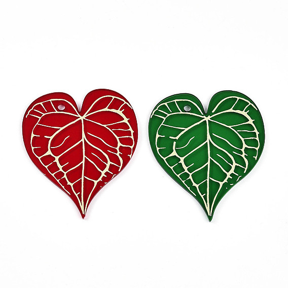 Прозрачные акриловые подвески с принтом, лист