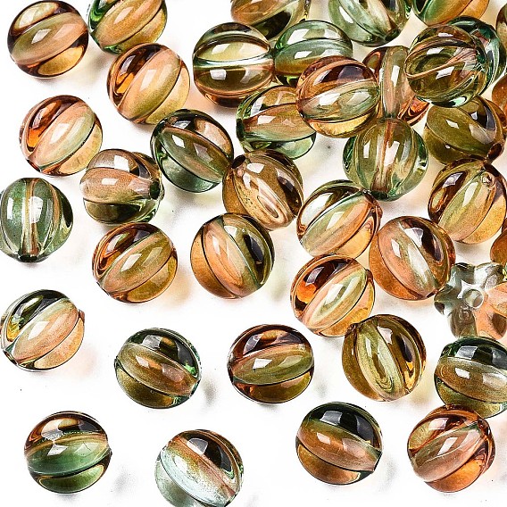 Двухцветный прозрачный баллончик с акриловой краской, для именных браслетов и изготовления ювелирных изделий, круглые