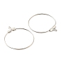 Iron Ring Hoop Earring Pendant, 2-Loop Link Pendants