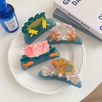 Cellulose Acetate Claw Hair Clips