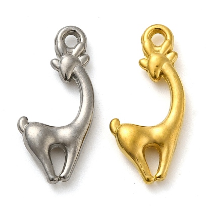 Ионное покрытие (ip) 304 подвески из нержавеющей стали, олень очарование