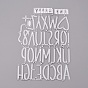 Алфавит рама из углеродистой стали умирает трафареты, для diy scrapbooking / фотоальбом, декоративная тисняющая бумажная карточка