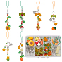 Набор для самостоятельного изготовления ремней для мобильного телефона на День благодарения, включая подвески из смолы, сплава и акрила, ремешки из полиэстера, бусины из сплава, стекла и акрила
