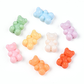 Opaque Acrylic Beads, Bear