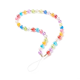 Acrylic Beads Mobile Straps, with CCB Plastic Beads & Nylon Thread