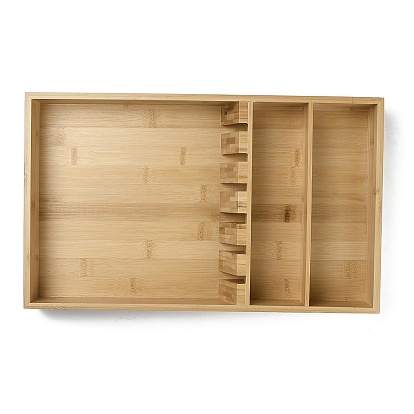 Wooden Tableware Storage Display Serving Trays