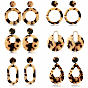 Cellulose Acetate(Resin) Pendants, Mixed Shapes