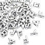 50Pcs UV Plating Acrylic Beads, Letter