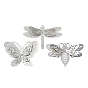 304 хрустальные стразы из нержавеющей стали 3 подвески-соединители в виде насекомых, гравированные металлические украшения, цвет нержавеющей стали