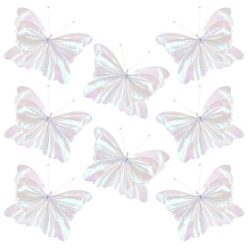 Decoración de mariposas de gasa y hierro para bodas, quinceañera, Cumpleaños y concurso de bebés