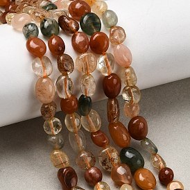 Природный агат бисер нитей, самородки, упавший камень