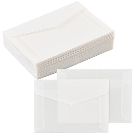 100 шт. пустых бумажных конвертов, полупрозрачный конверт, прямоугольные