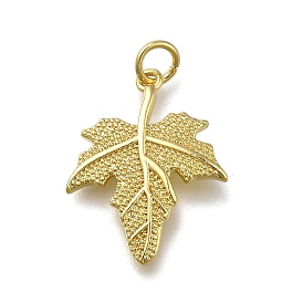Латунные подвески, кленовый лист подвески, долговечный, стойки покрытие, без свинца и без кадмия, с целью перехода в кольце