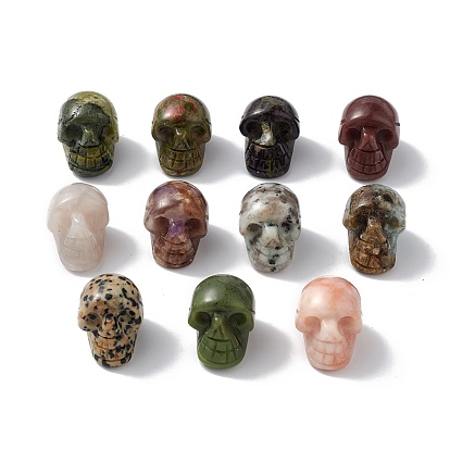 Gemstone Display Decoration, for Home Office Tabletop, Skull