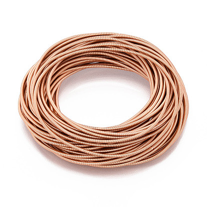 Весенние браслеты, минималистские браслеты, стальная французская проволока каркасная проволока, для штабелируемого ношения