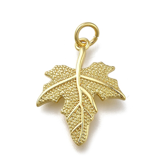 Латунные подвески, кленовый лист подвески, долговечный, стойки покрытие, без свинца и без кадмия, с целью перехода в кольце