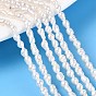 Brins de perles naturelles nucléées, perle de keshi, riz