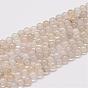 Natural Grey Agate Bead Strands, Round
