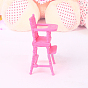 Plastic Doll Mini Baby Chair, Miniature Furniture Toys, for American Girl Doll Dollhouse Accessories