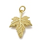 Латунные подвески, кленовый лист подвески, долговечный, стойки покрытие, без свинца и без кадмия, с целью перехода в кольце