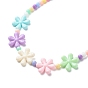 Flowers Opaque Acrylic Stretch Kid Necklaces