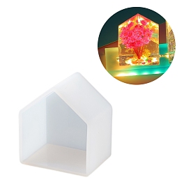 House LED Art Light Display Decoration DIY Silicone Molds, Resin Casting Molds, for UV Resin, Epoxy Resin Craft Making