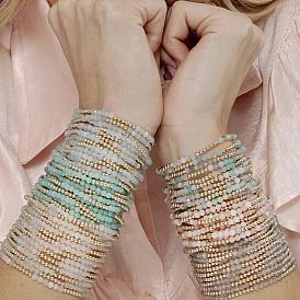 Браслеты ручной работы из натуральных камней в стиле бохо для женщин